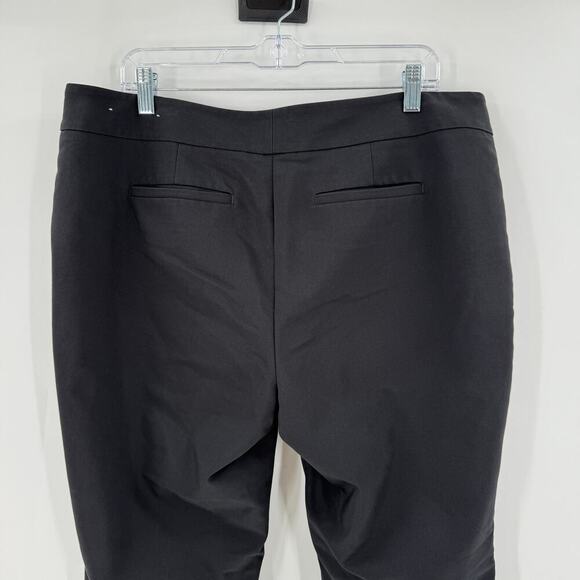 ANN TAYLOR FACTORY MODERN Black Straight Leg Dress Pants  Sz 14 - Picture 6 of 13